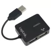 Koncentrator USB LOGILINK UA0139 — 4-portowy USB 2.0, 480 Mbit/s, czarny