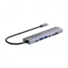 Unitek H1124AGY01 hub USB-C z 100W PD, HDMI 2.0, 2x USB‑A, 2x USB‑C, czytnik SD/microSD — aluminium