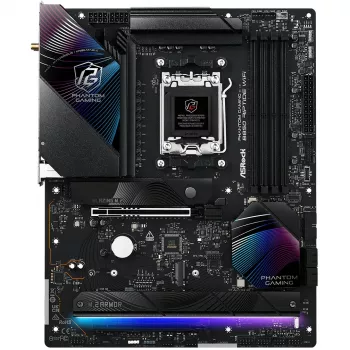 Płyta główna ASRock Phantom Gaming B850 Riptide WiFi — AMD B850, Socket AM5, ATX, DDR5, 4x M.2, Wi‑Fi 7, 2.5Gb LAN