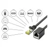 Goodconnections 8070VR-050S Kabel krosowy Ethernet Czarny