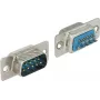 Złącze Sub-D 9 pin DELOCK 65881 — niebieski/srebrny, 31×15×12,5 mm
