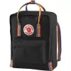 Plecak Fjällräven Kånken Rainbow — Vinylon, 380×270×130 mm, Czarny/Wielokolorowy