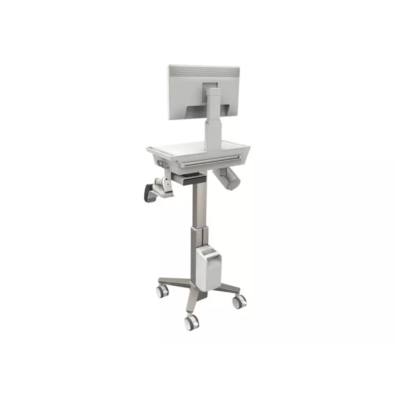 Wózek multimedialny Ergotron CareFit cienki 2.0 szary biały aluminium plastik stal
