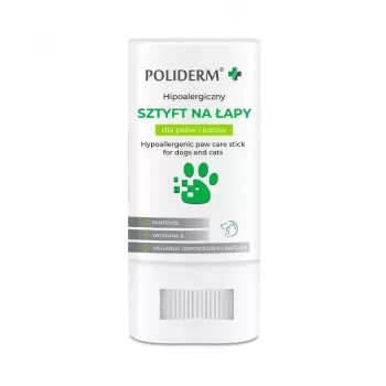 Balsam pielęgnacyjny do łap JM Sante POLIDERM hipoalergiczny 14.5 g — ochrona łap dla psów i kotów