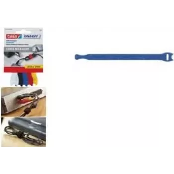 tesa kabel Tie kabel Manager small, kolor 12 mm x 200 mm, wstępnie uformowany kształt, wielokrotnego użytku (55236-00000-0)
