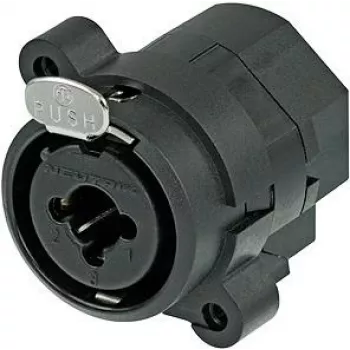 Neutrik NCJ6FI-S XLR/1/4 stereo jack combo Czarny Wire Connector (NCJ6FI-S)