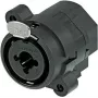 Neutrik NCJ6FI-S XLR/1/4 stereo jack combo Czarny Wire Connector (NCJ6FI-S)