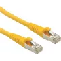 ROLINE - Kabel krosowy - RJ-45 (M) na RJ-45 (M) - 1 m - SFTP - CAT 6a - Żółty (21.15.2821)