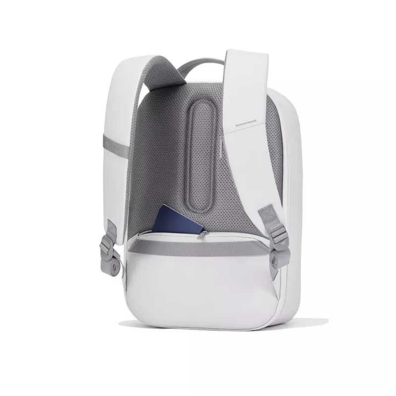 Plecak XDDESIGN Bobby Edge antykradzieżowy biały — 17 l, mieści laptopa 16 cali, wodoodporny, 1,1 kg