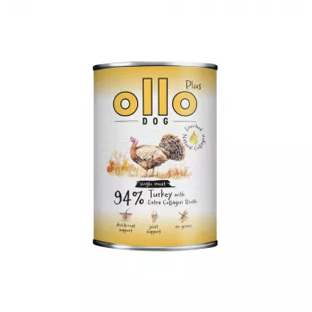 Ollo Plus Kolagen z indykiem 400 g puszka karma dla psa