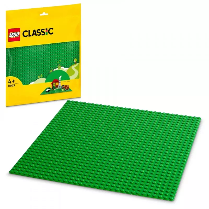 LEGO 11023 Classic Zielona Podstawa Kwadrat 32x32 Kołki Budowlana Trawiasta Podstawa do Budowania i Eksponowania Zestaw Pojedynczy