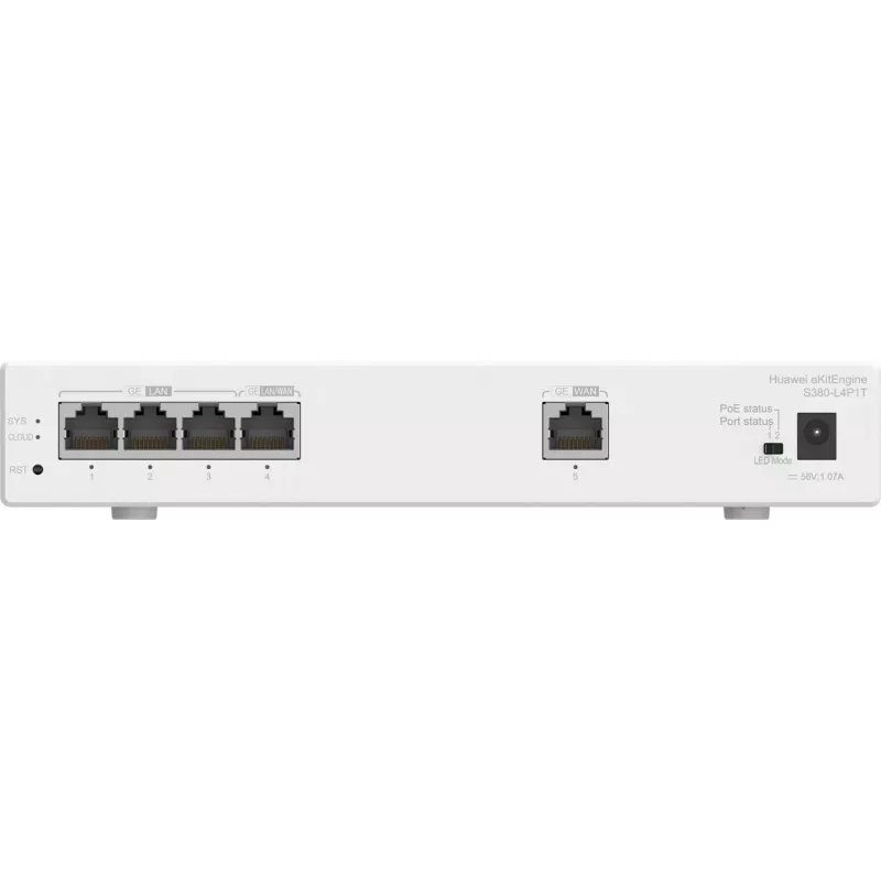 Huawei S380-L4P1T wielousługowy router, 1x WAN, 4x POE LAN 1x WAN, 4x POE LAN