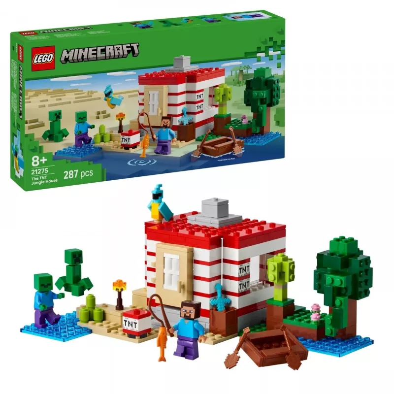 Zestaw konstrukcyjny LEGO Minecraft 21275 Dom w dżungli z TNT
