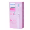 Soniczna szczoteczka elektryczna Philips seria 3100 HX3671/11 z czujnikiem nacisku, wbudowanym akumulatorem Li‑Ion, 1 końcówką, biało-różowa