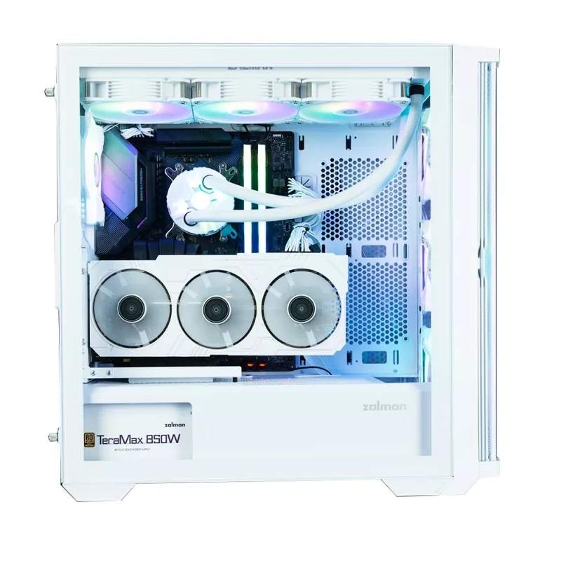 Zalman Z10 DUO ATX ZM-IF120 x4 Biały