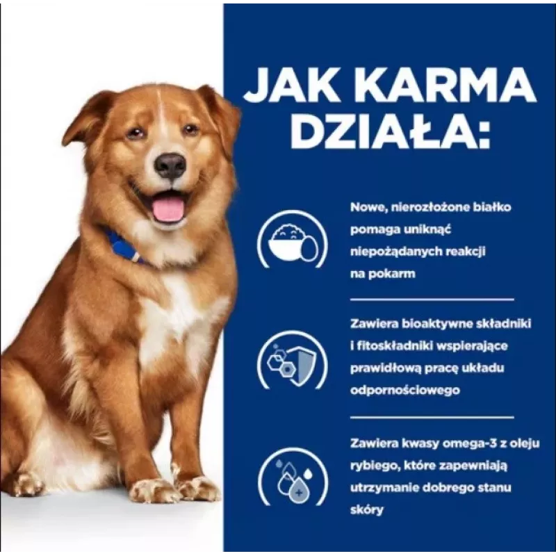 HILL'S Prescription Diet Derm Complete - sucha karma dla psów - 1,5kg