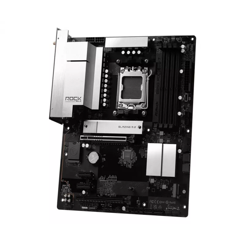 ASRock B850 Rock WiFi 7, płyta główna, gniazdo AMD AM5, ATX, DDR5, Wi-Fi 7