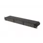 PATCH PANEL 48 PORT 1U 19 CAT6A FTP EKRANOWANY CZARNY LANBERG