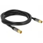 Kabel koncentryczny RG-6/U DeLOCK 88923 2m IEC Czarny