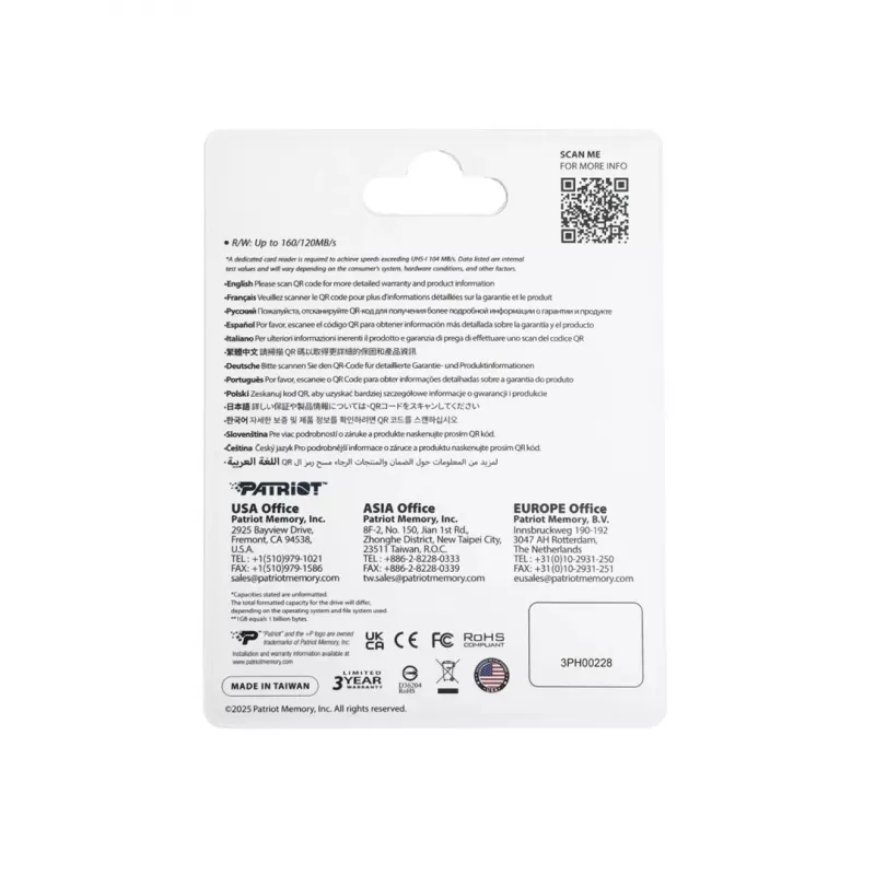 Karta pamięci Patriot Memory EP DDR200 1TB MicroSDXC 160/120 MB/s (PEF1TEP33MCX)