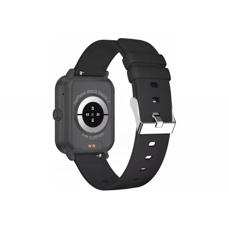 myPhone Watch Classic 2 4,7 cm (1,85 inch) IPS Digital 240 x 284 pikseli Ekran dotykowy Czarny