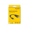 DeLOCK 61549 Kabel szeregowy Czarny 0,25 m USB Typ-A RS-232