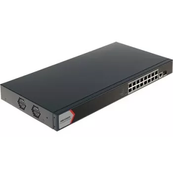 Hikvision 16-Portowy gigabitowy inteligentny przełącznik POE
