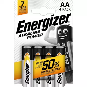 Alkaliczna bateria jednorazowa AA Energizer Classic 1,5 V LR6 — 4 szt., 50,5×14,5 mm, 23 g