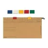 ELBA Colour Rider, z PVC, clip-on, czerwony do segregatora wiszącego 1, Wymiary: (szer.)20 x (gł.)5 x (wys.)16 mm (85512 RO)