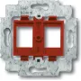 BUSCH JAEGER 1753-0-8055 - 2 x RJ-45 - Czerwony - Metal - Plastik
