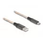 DeLOCK Kabel USB 2.0 Typ-A na USB Typ-C RGB 1 m