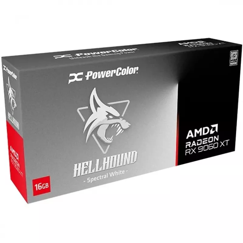 PowerColor Hellhound Radeon RX 9060 XT 16GB GDDR6 Biały