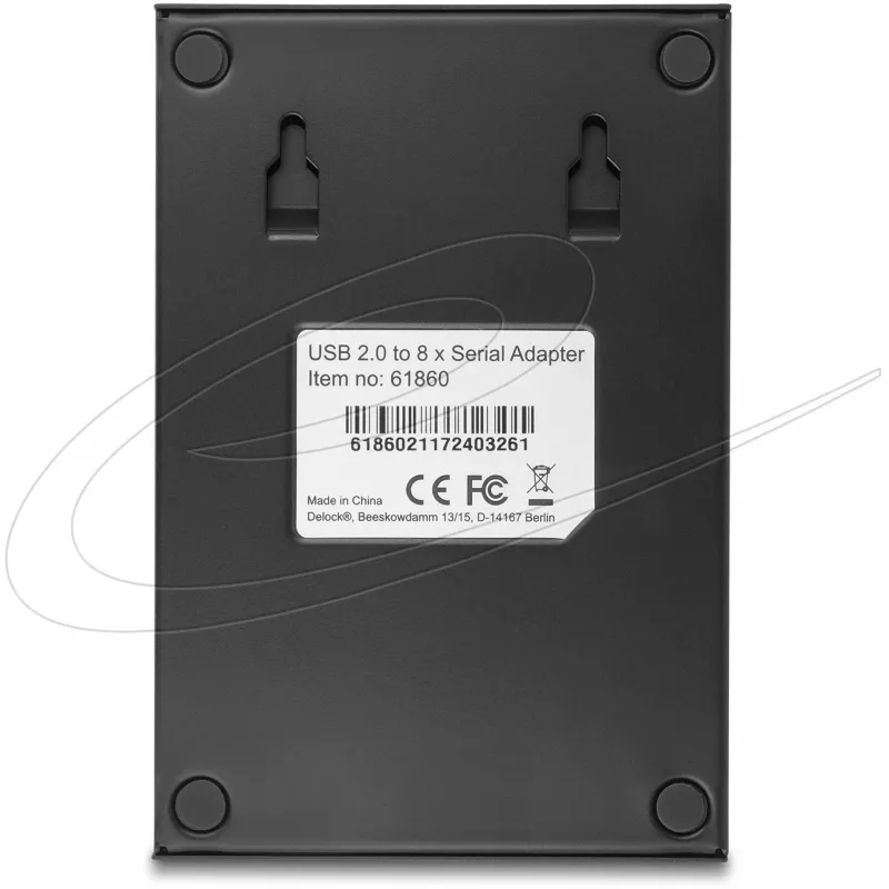 DeLock USB2.0 do 8 x Adapter szeregowy - Adapter szeregowy - USB2.0 - RS-232 - 8 portów (61860)