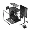 Obudowa PC MODECOM Volcano Stellar 5F ATX Midi Tower, szkło hartowane, 5 fabrycznie zamontowanych wentylatorów, USB‑C, obsługuje microATX/ATX, maks. GPU 420 mm, wysokość chłodzenia CPU 175 mm
