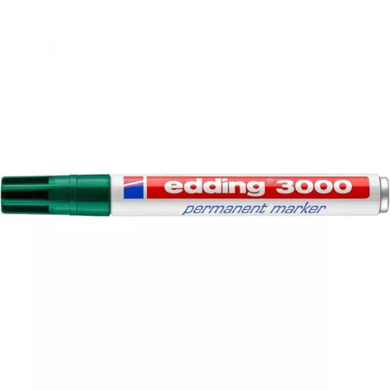 Marker permanentny Edding 3000 zielony 10 szt.