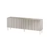 Komoda Cama Meble ISLA 2000x400x750 mm, mat kaszmirowy, korpus z płyty wiórowej