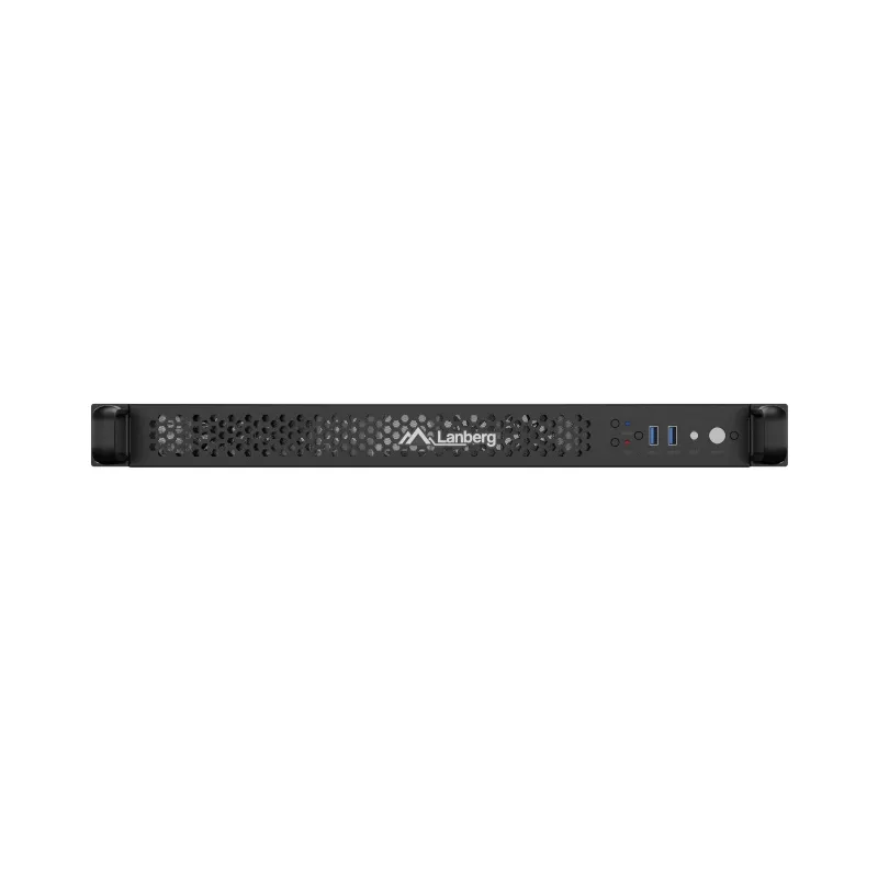 Obudowa rack Lanberg SC01-3001-10B 1U czarna 4 wentylatory