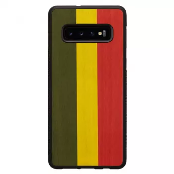 Etui na smartfon Man and Wood dla Galaxy S10 Plus — reggae Czarny ochronne etui