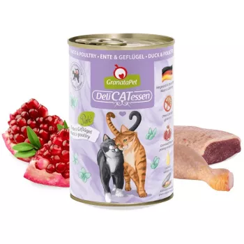 GRANATAPET DeliCATessen Kaczka i drób - mokra karma dla kota - 400g