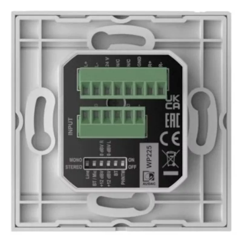 AUDAC WP225/W konwerter audio Stal, Biały