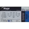 Zasilacz ATX Akyga AK-B1-500E 500 W, wentylator 120 mm, 20+4 pin ATX, 3× SATA, pasywny PFC