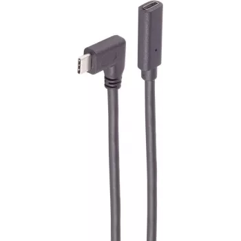 ShiverPeaks SHVP BS13-54035 - Kabel USB 3.1 Kątowy 90° Wtyk do Gniazda 2,0 m - Kabel - Cyfrowy/Dane (BS13-54035)