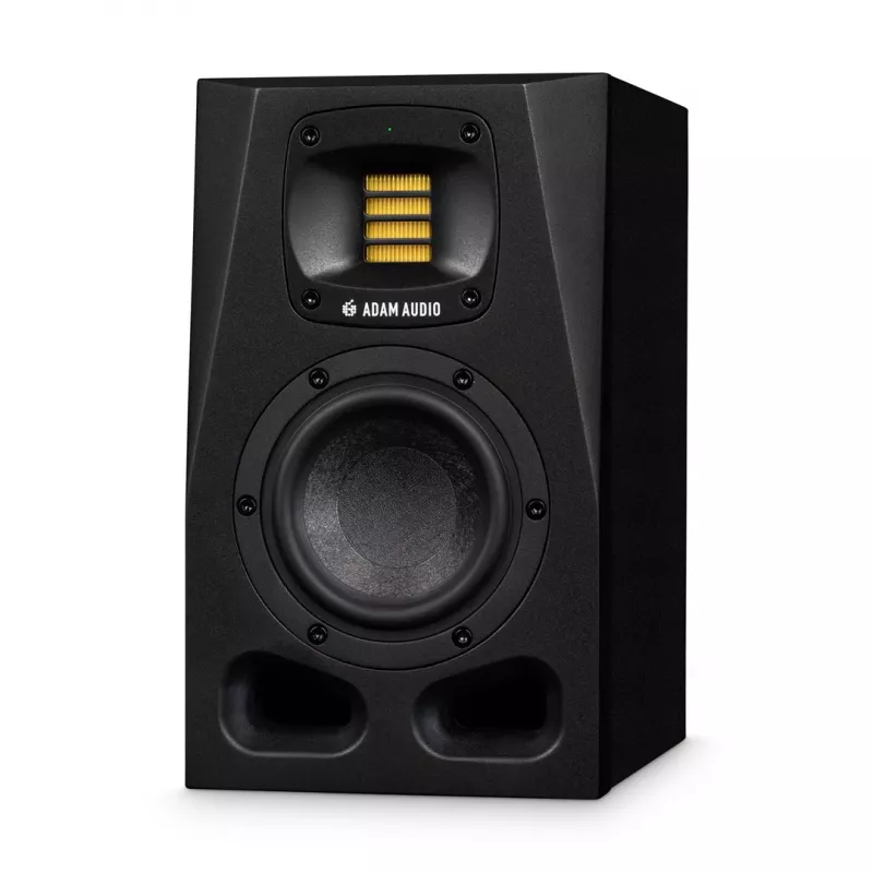 Monitory studyjne ADAM AUDIO A4V Czarny, 2-drożne, 90W RMS, 4-calowy głośnik niskotonowy, wyświetlacz LED, montaż w racku