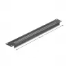 Blind panel DeLOCK 67035 Czarny Metal 44mm x 482mm x 11mm