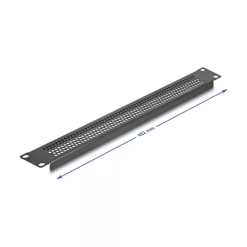 Blind panel DeLOCK 67035 Czarny Metal 44mm x 482mm x 11mm