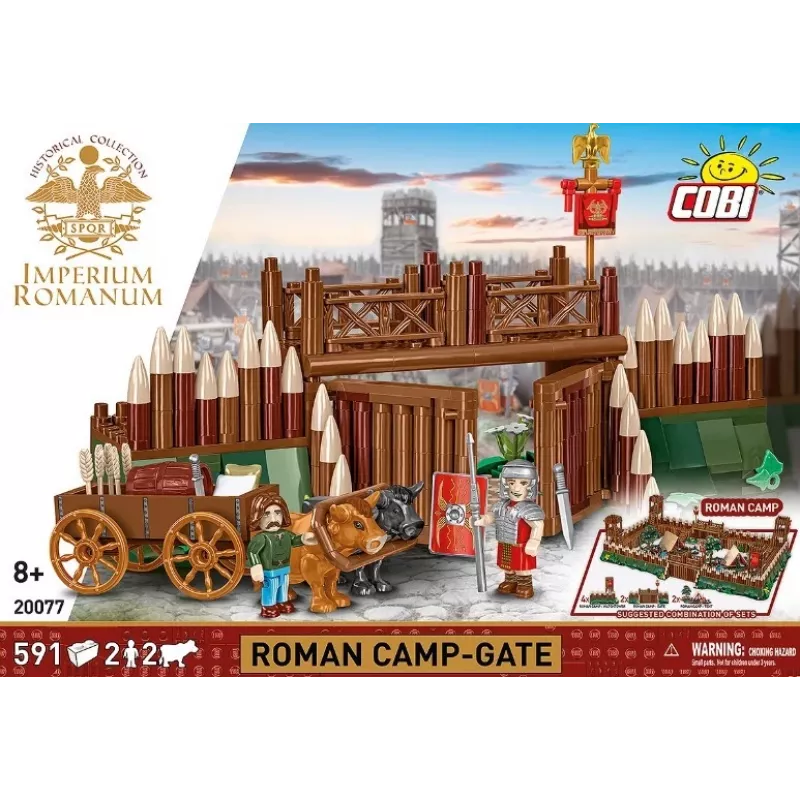 Cobi zestaw klocków Imperium Romanum — Brama Obozu Rzymskiego, 591 elementów