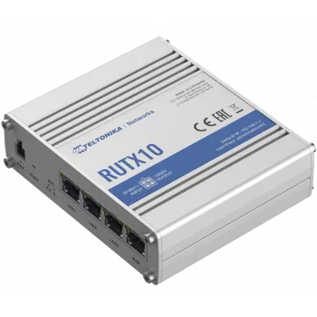 Router bezprzewodowy Teltonika RUTX10, Gigabit Ethernet, Dual-band (2,4 GHz / 5 GHz), biały