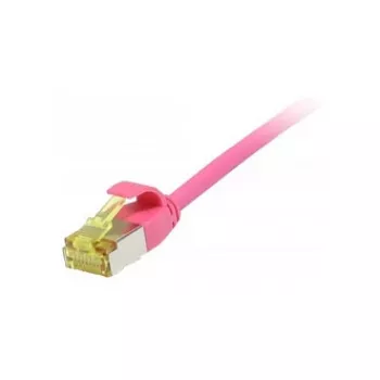 Kabel patchcord RJ45, CAT6A 500 MHz, 0,15 m, magenta, U/FTP, cienkiline okrągły śr. 3,8 mm, TPE/LSZH (Superflex), AWG32, z przewodem surowym kat. 7, Synergy 21 (S217380V3)