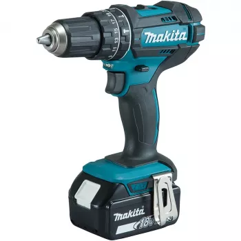 Makita DHP482RFX9 - Wiertarka/wiertarka udarowa/wkrętarka akumulatorowa - Bezkluczykowy uchwyt 13 mm - 62 N·m - 2 baterie, ładowarka w zestawie - 18 V (DHP482RFX9)