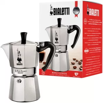 Bialetti Moka Express kawiarka 0.55 L czarny, srebrny